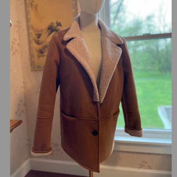Stradivarius Faux suede jacket - Picture 1 of 7